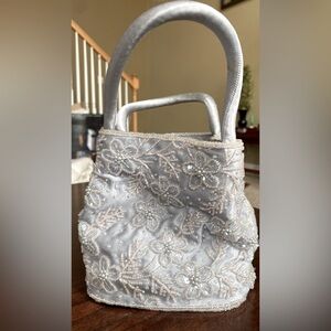 Cute beaded satin purse